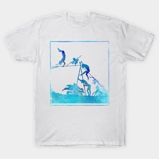 Tightrope Shadow in Blue T-Shirt